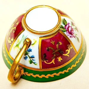 Антикварная, Коллекционная Кофейная пара, Франция, конец ХIX - начало ХХ века.