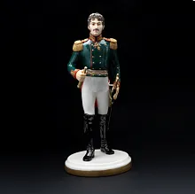 Коллекционная Авторская Статуэтка «Генералы Отечественной Войны 1812 года - Кутайсов А.И.», фарфор, Россия.