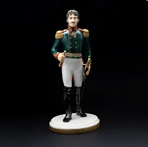 Коллекционная Авторская Статуэтка «Генералы Отечественной Войны 1812 года - Кутайсов А.И.», фарфор, Россия.