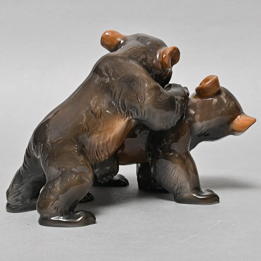 Редкая Коллекционная Фарфоровая статуэтка «Медвежата - игры», , ROSENTHAL Германия -1957 год.