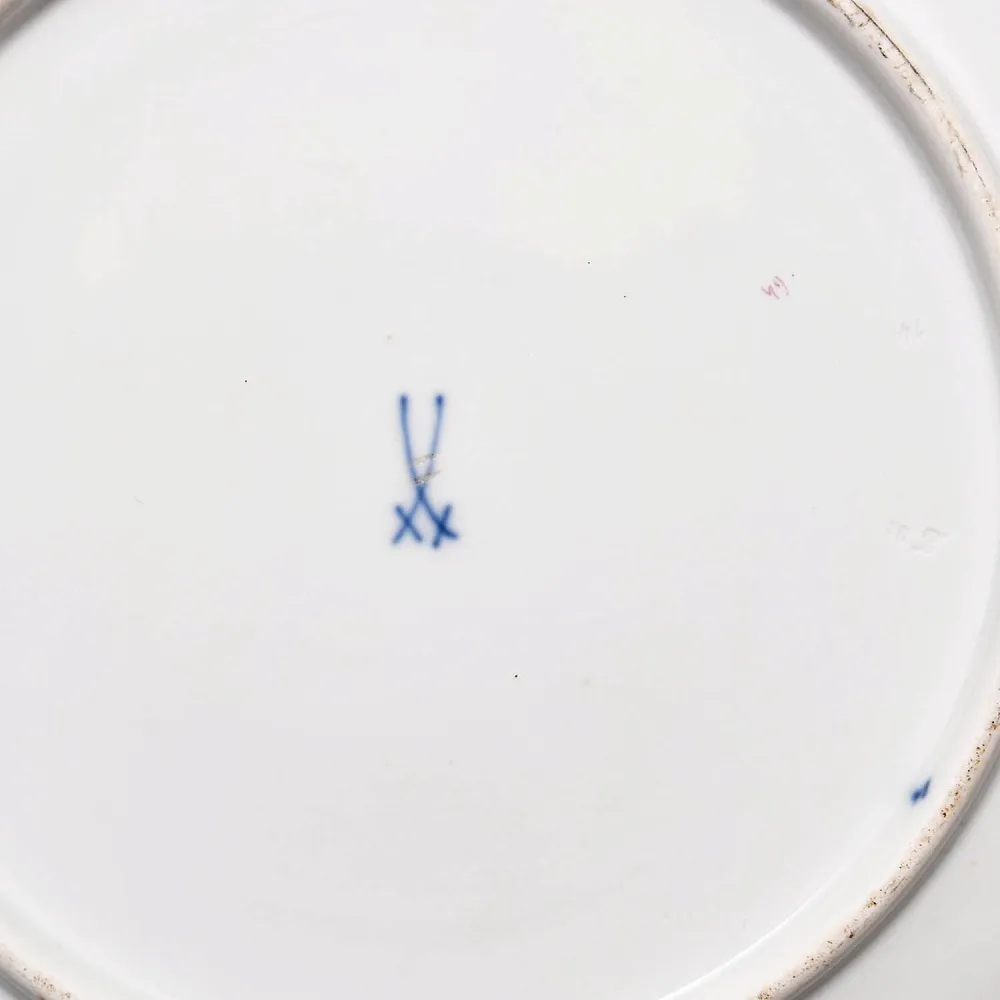 Коллекционное Фарфоровое Блюдо - Тарелка «Летние Цветы», MEISSEN / МЕЙСЕН Германия - 1990 год.