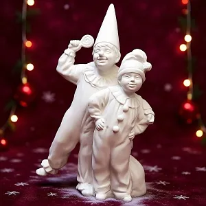 Коллекционная Авторская Статуэтка «Смех и Радость» из серии «Детский Утренник», фарфор ИФЗ, Россия.