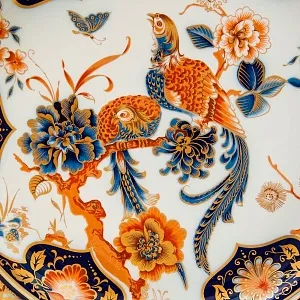 Большое Коллекционное Блюдо - Тарелка из серии «Yokohama», Фарфор KAISER, Германия D -39 см.