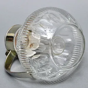 Винтажный Графин - Кувшин на 3.2 литра. Колба для льда, Хрусталь, Silverplated Германия. 