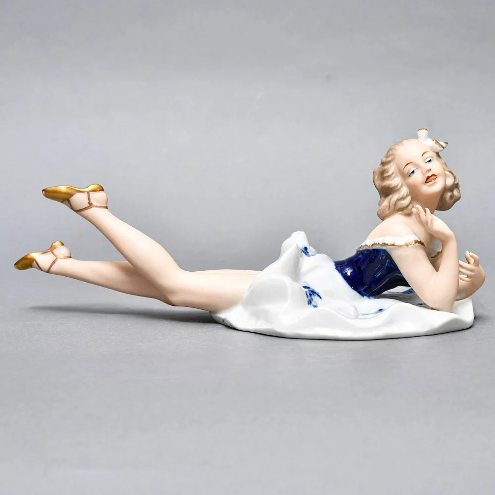 Коллекционная Фарфоровая статуэтка «Танцовщица - балерина», WALLENDORF Германия. 