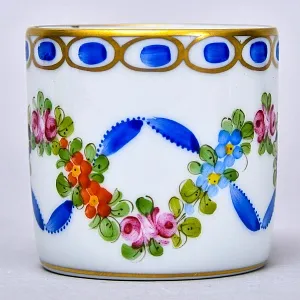 Коллекционная Кофейная Пара «Цветочная гирлянда», Фарфор Лимож / Limoges Франция.