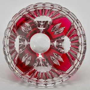 Ваза - Малиновый Хрусталь VAL SAINT LAMBERT Бельгия, середина ХХ века.