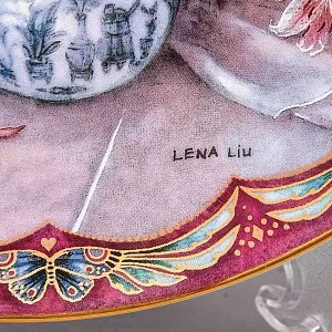 Коллекционная Тарелка «Лепестковая феерия» Фарфор W.J.GEORGE США -1993 год.