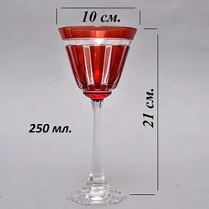 Редкость! Шесть Хрустальных Бокалов для Вина серия «CARAT», Limited Edition NACHTMANN Германия, конец ХХ века.
