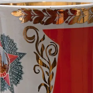 Коллекционная Фарфоровая Ваза «Орден Победа», Довбышевский ФЗ СССР, 70-е гг. ХХ века.