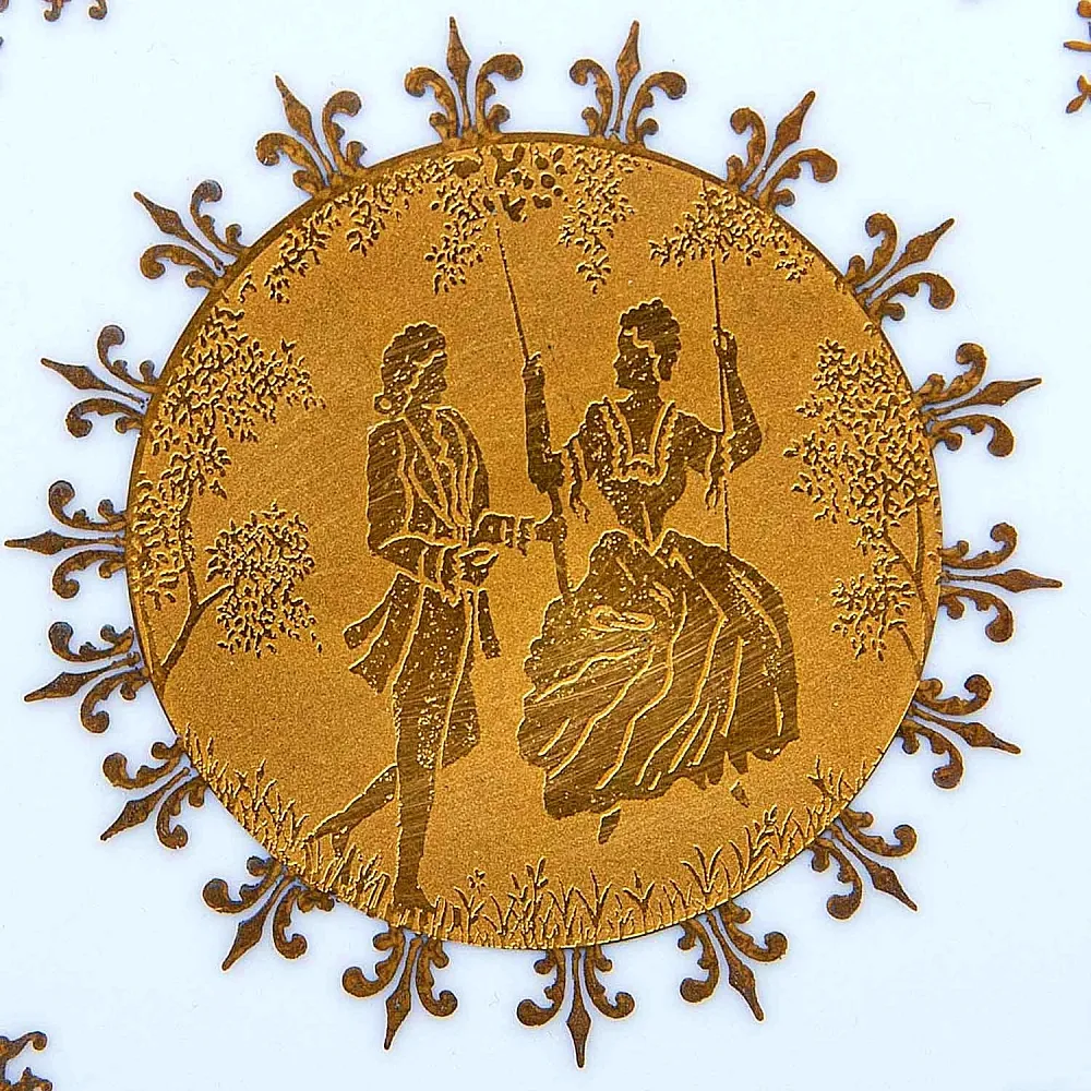 Авторское Блюдо - Тарелка «Дама с Кавалером» DW PORZELLAN-MANUFAKTUR.