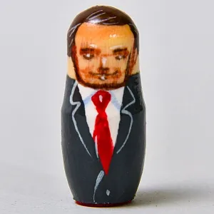 Авторский Сувенир - Памятный Подарок - «Матрёшка - Космонавты СССР», Дерево - Россия. 