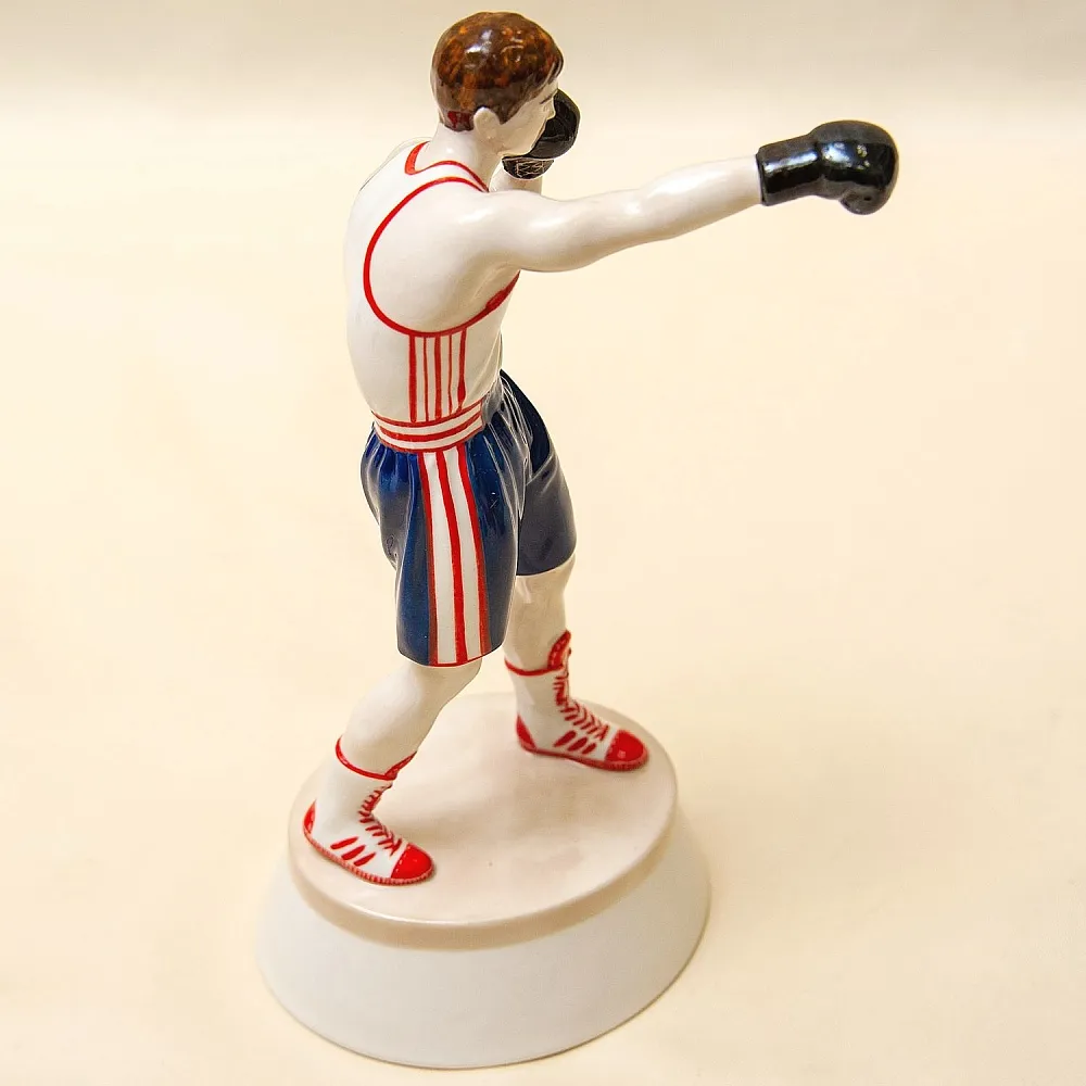 Авторская Коллекционная Фарфоровая Статуэтка «Боксёр», Россия.