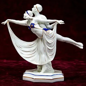 Редкость! Фарфоровая Статуэтка «Балет - Танец МОДЕРН», SITZENDORF Гермагия 50 гг.