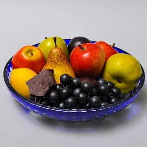 Сервировочное Хрустальное Блюдо «Охота - Глухарь» JOSKA BODENMAIS Германия, 60-е гг.