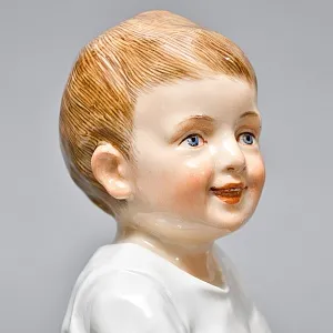 Коллекционная Фарфоровая статуэтка «Дети Хеншеля. Ребёнок с палочкой и барабаном», Meissen Германия.