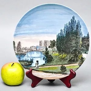 Редкость! Коллекционная Фарфоровая Тарелка - Блюдо «Дворцовый парк -1816 года», Германия -1987 г.