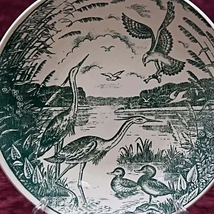 Декоративная Тарелка «Птичий мир» ЗиК Конаково СССР - 1974 год.