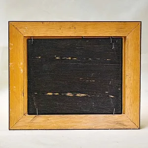 Картина - Пейзаж «Зима - Лёд на реке», Доска, масло, Голландия середина ХХ века.