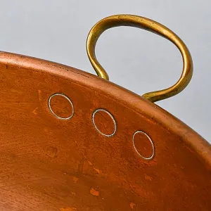 Винтажный Медный Таз для варки варенья на 14-ть литров, Франция - первая половина ХХ века.