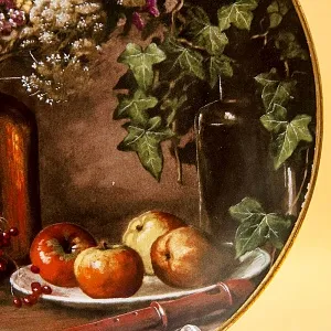 Коллекционная Номерная Тарелка «Натюрморт с яблоками» Фарфор, Royal MOSA, Голландия -1988 год.