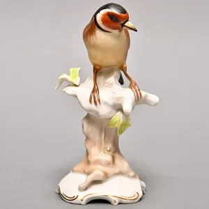 Коллекционная Фарфоровая статуэтка «Птица. Щегол», Hutschenreuther Германия, 1955 - 1968 гг.
