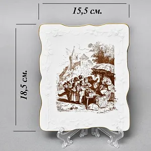 Фарфоровая Картина - Плакетка «Рыночная Торговка», Meissen (Мейсен) Германия 1979-1980 годы.