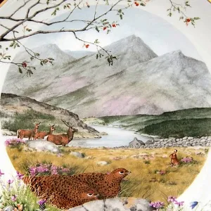 Коллекционная Тарелка «Сентябрь» Фарфор, ROYAL WORCHESTER, Англия -1979 год.