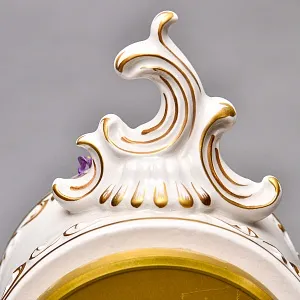 Редкость! Механические Фарфоровые Часы с боем «Свидание на пленэре», Franz Hermle & Sohn Германия 50 гг.