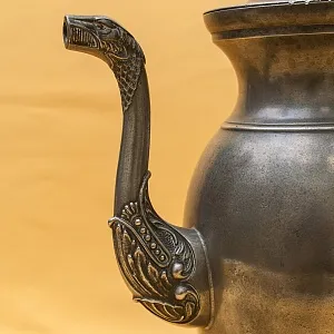 Антикварный Классический Большой Оловянный Кофейник на 3 литра. Бельгия,  ХIХ век.