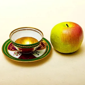 Антикварная, Коллекционная Кофейная пара, Франция, конец ХIX - начало ХХ века.