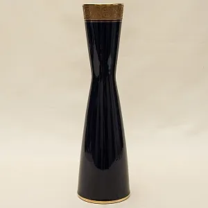 Винтажная Фарфоровая Ваза, Кобальт - Золото, Waldershof Германия, 70 -е годы ХХ века.