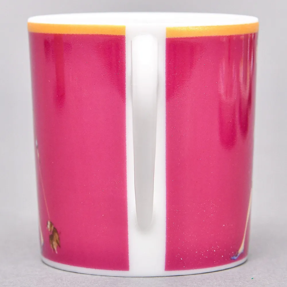 Набор из 4-х Кофейных пар «За покупками - Shopping», Limoges Medard de Noblat Франция, конец ХХ века.