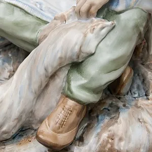 Большая Коллекционная Фарфоровая статуэтка «Дальний Север», Россия ДФЗ Дулево.