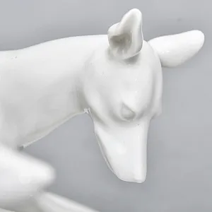 Антикварная Фарфоровая статуэтка «Старый Фриц. Король Пруссии Фридрих II с собаками»,  Volkstedt Германия.