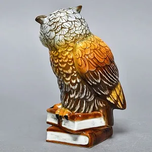 Коллекционная Фарфоровая статуэтка «МУДРАЯ СОВА», Карл Энс / Karl Ens Германия, начало ХХ века. 