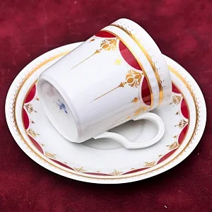 Коллекционная Фарфоровая Кофейная Пара FURSTENBERG, Германия - вторая половина ХХ века.