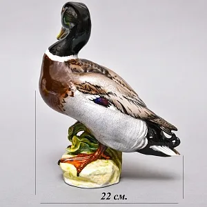 Коллекционная Фарфоровая статуэтка «Утка - Селезень», Испания, 50-70 годы ХХ века. 