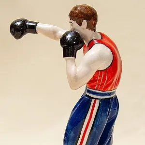 «Боксёр» - Авторская Коллекционная Фарфоровая Статуэтка, Россия.