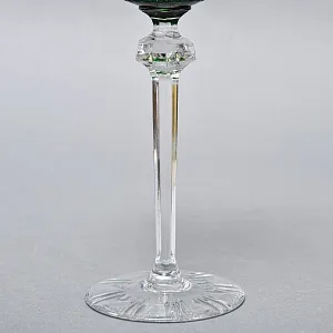 Пять Бокалов для Вина из Цветного Хрусталя, Barthmann Германия, начало 70-х годов ХХ века. 