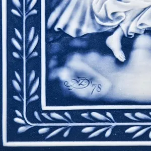 Редкость!!! Фарфоровая Картина - Панно - Пласт «АВРОРА» Villeroy&Boch, Германия - 1978 год.