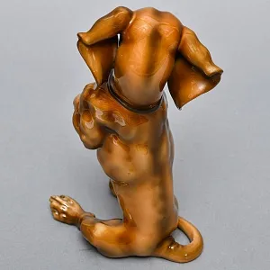Антикварная Фарфоровая статуэтка «Собака. ТАКСА», ROSENTHAL Германия, 20-е годы ХХ века.