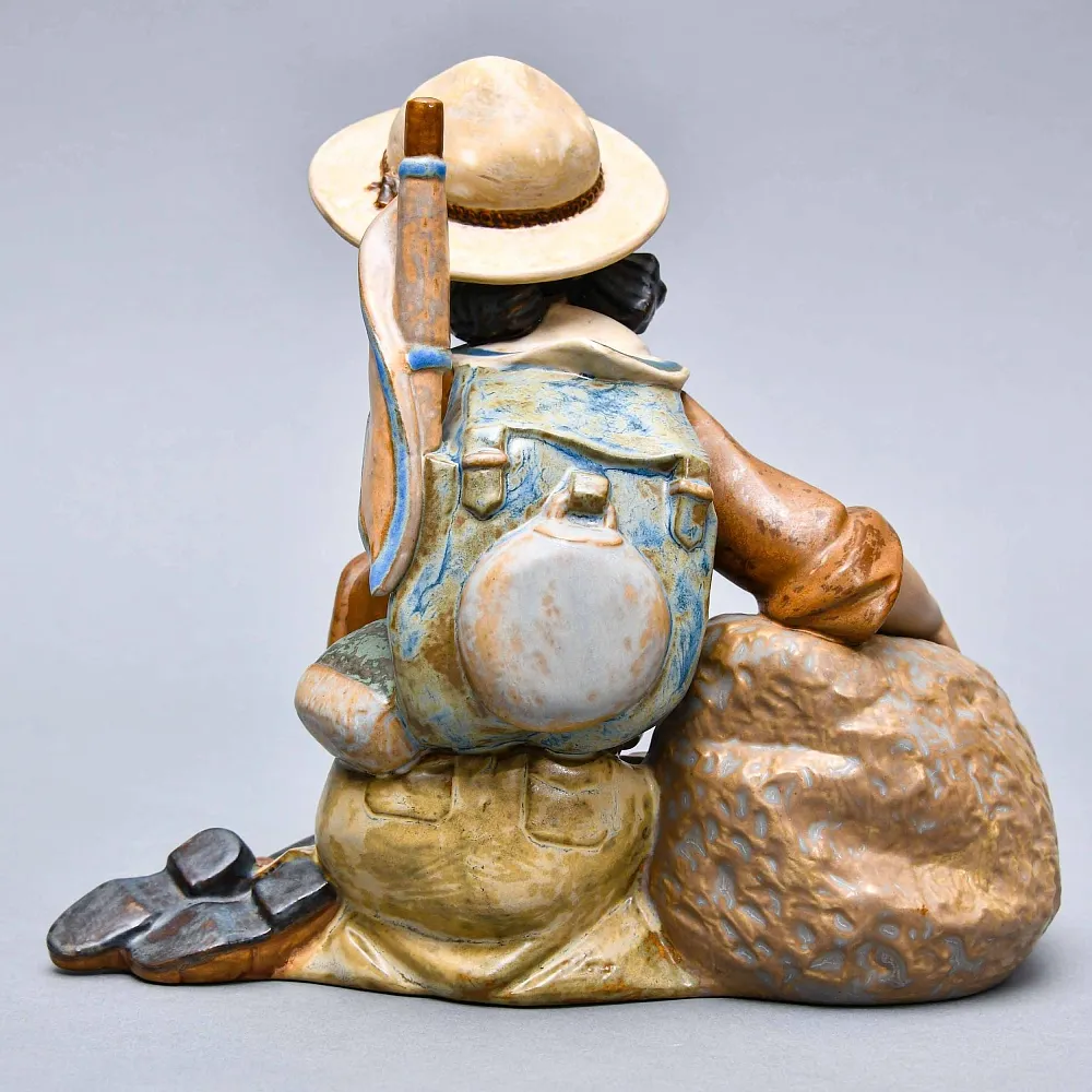 Коллекционная Фарфоровая статуэтка «Девочка с птицей в руке», Lladro Грес Испания, 1991 - 1993 годы.