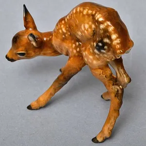 Коллекционная Фарфоровая статуэтка «Пятнистый Олененок», Hutschenreuther Германия, 50-е гг.