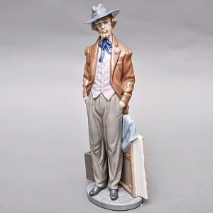 Коллекционная Фарфоровая статуэтка «Странствующий Художник», Lladro / Лядро Испания.