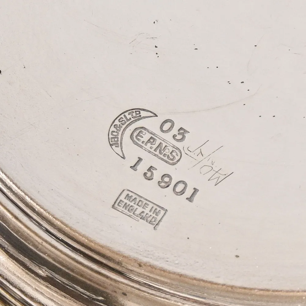 Антикварная Металлическая Ёмкость для подачи Колотого Льда, Silverplate, J. B. Chatterley & Sons Ltd. Англия -1900 -1910 годы.