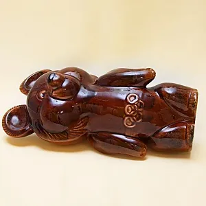 Большая Коллекционная Статуэтка «ОЛИМПИЙСКИЙ МИШКА», Фаянс ЗиК Конаково СССР -1980 год.