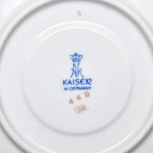 Коллекционная Фарфоровая Чайная тройка «Золотые грифоны», Kaiser Германия, 1979 - 1990 годы. 