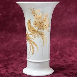 Коллекционная Фарфоровая Ваза «Райские птицы» KAISER Германия - 1970 год.