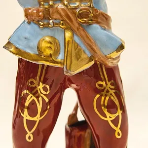 Большая Коллекционная Фарфоровая Cтатуэтка «ГУСАР» HEREND Венгрия 1949-1960 годы.